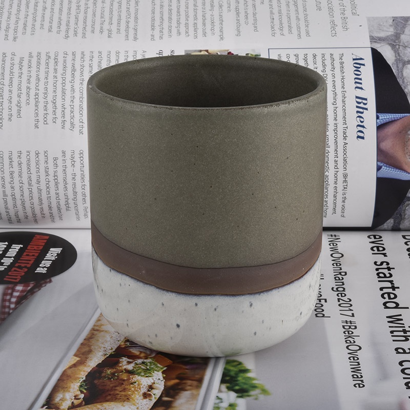 In bulk custom decorative amber ceramic candle holder