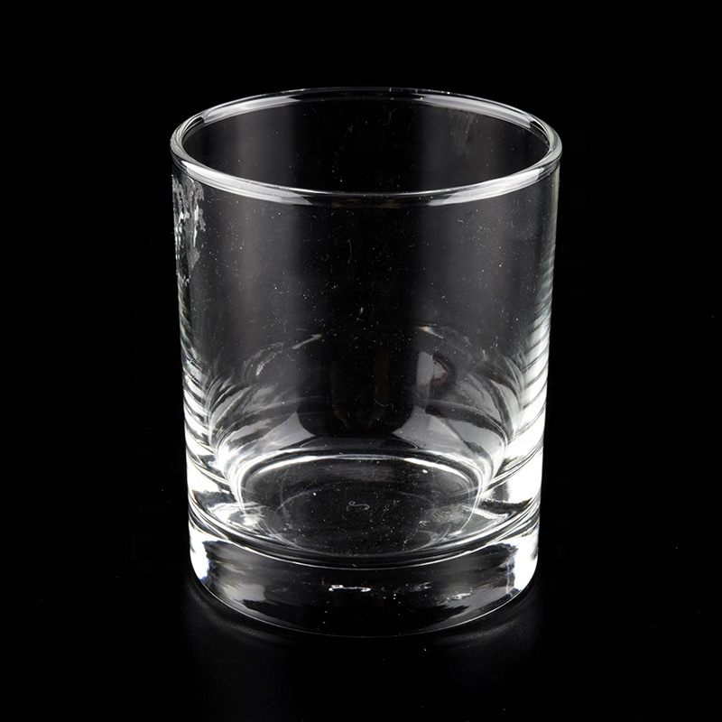 decorative glass candle jar with lid for candle making