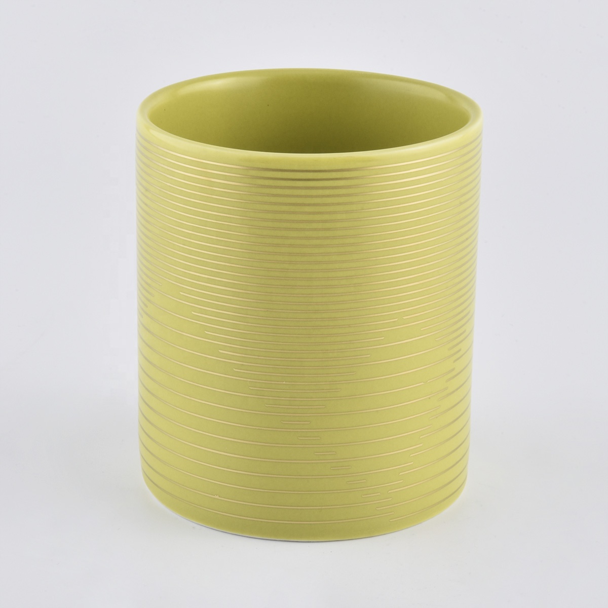 Custom ceramic candle holder candlestick porcelain candle jars for home wedding decor