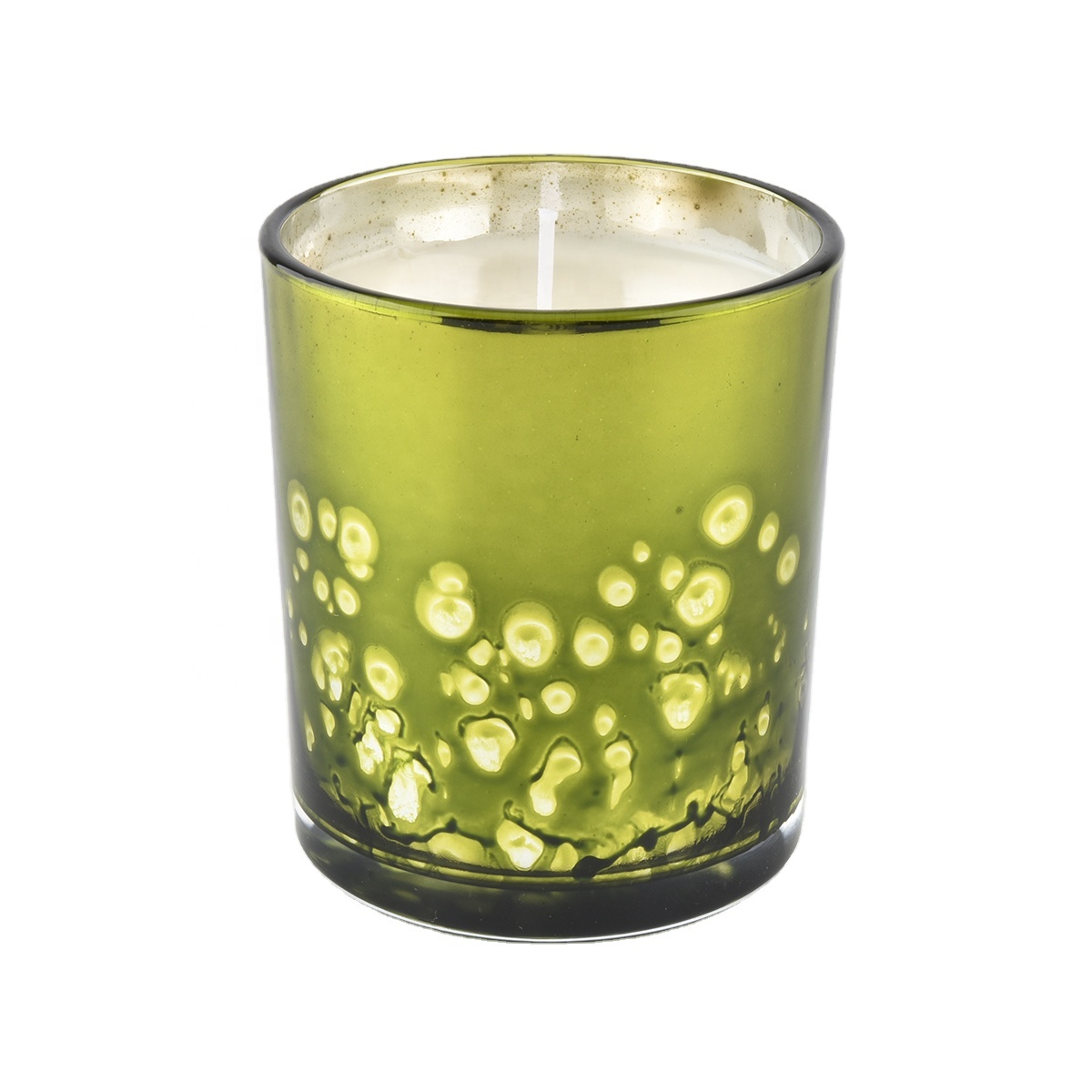 yellow bubble fashion glass candle jar candle containers luxury green