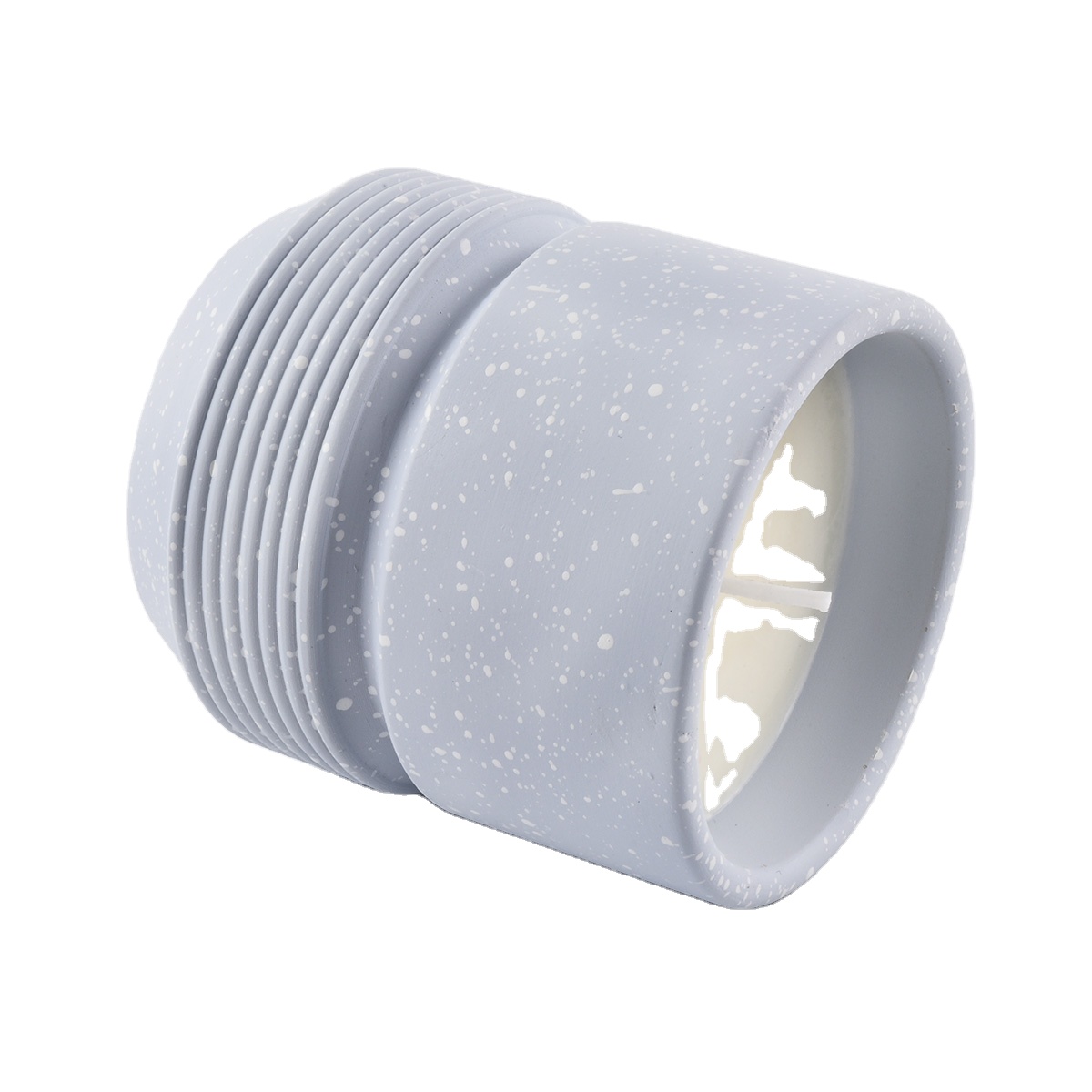 Sunny luxury empty blue cement concrete candle holders