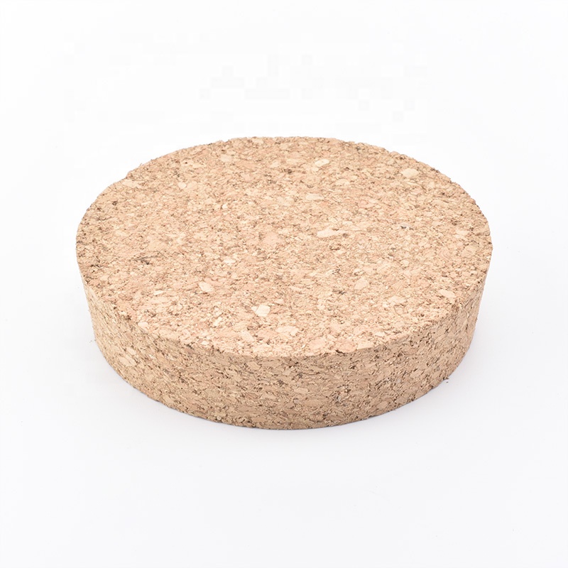 customized  lid for candle holder cork lid for customized size in bulk