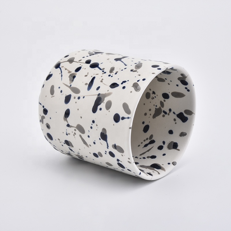 Sunny Glassware candle jar decorative ceramic candle tumbler