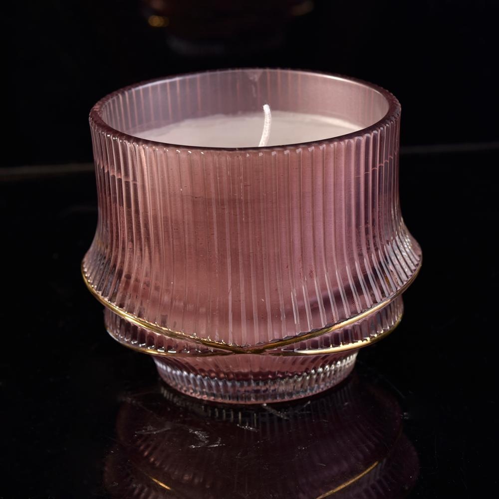 Manufacturers custom luxury candle glass containers 10oz