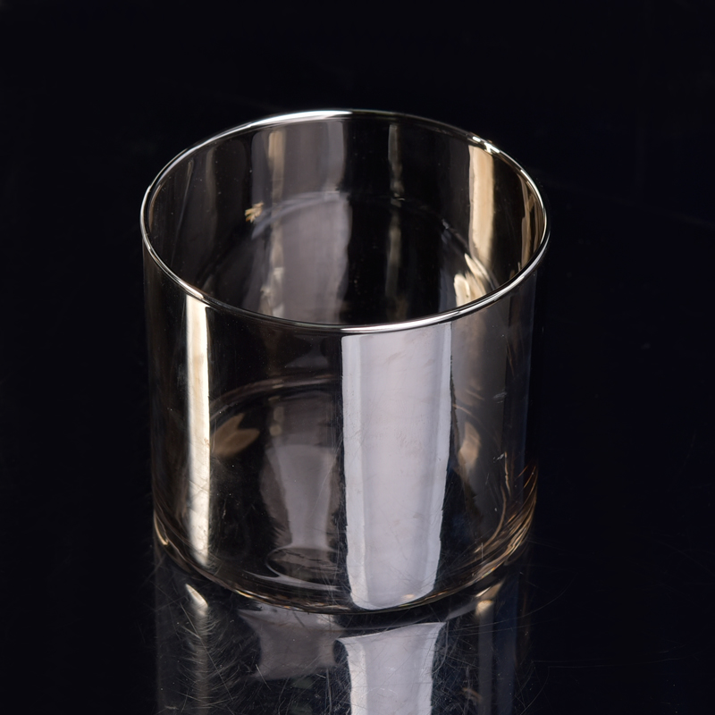 Cylinder empty decorative candle glass vessel