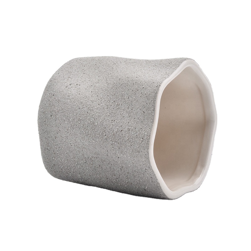 Vintage candle jars ceramic round candle containers factory