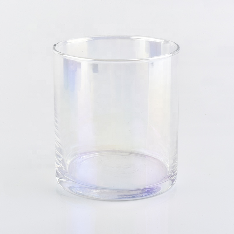 Transparent customized candle vessel glass candle jar wedding decoration in bulk
