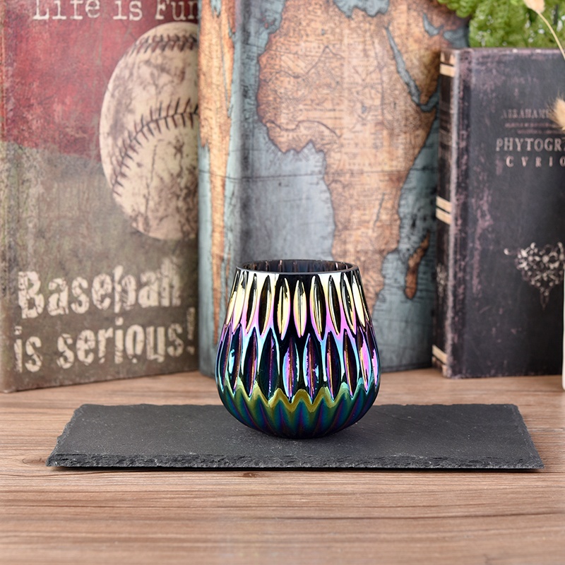 New design gradient tumbler votive glass candles vessel scented wedding decor