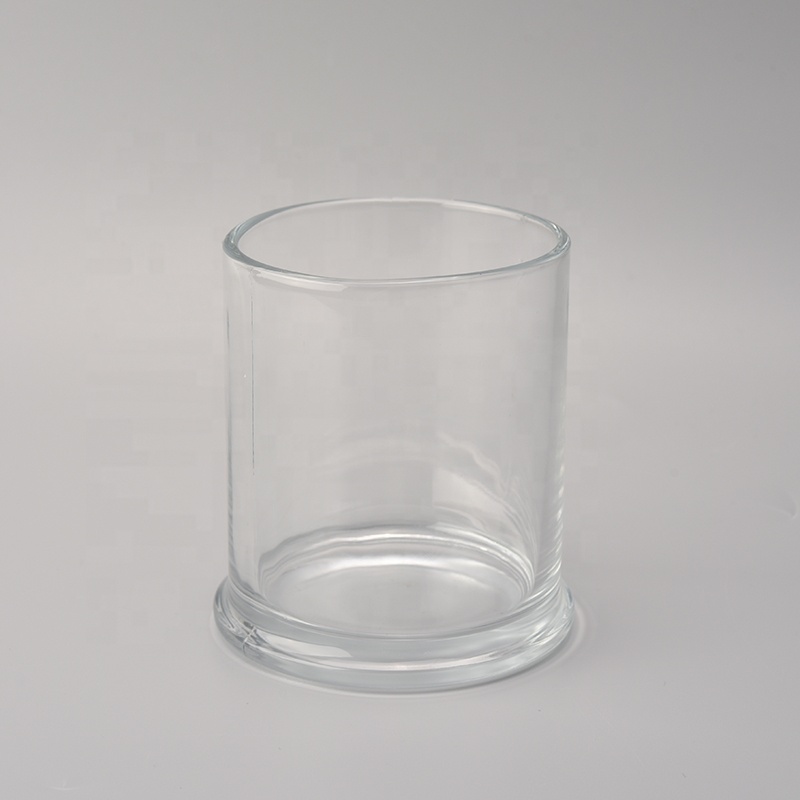 Transparent glass candle holders home decor