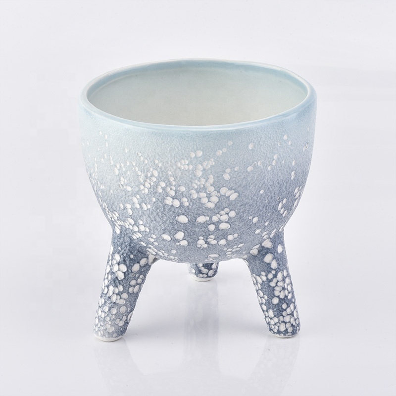 Popular glazed candle holder ceramic candle container wedding centerpieces