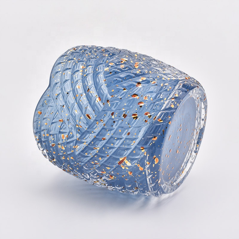 Luxury customized candle vessel glass candle holder centerpieces