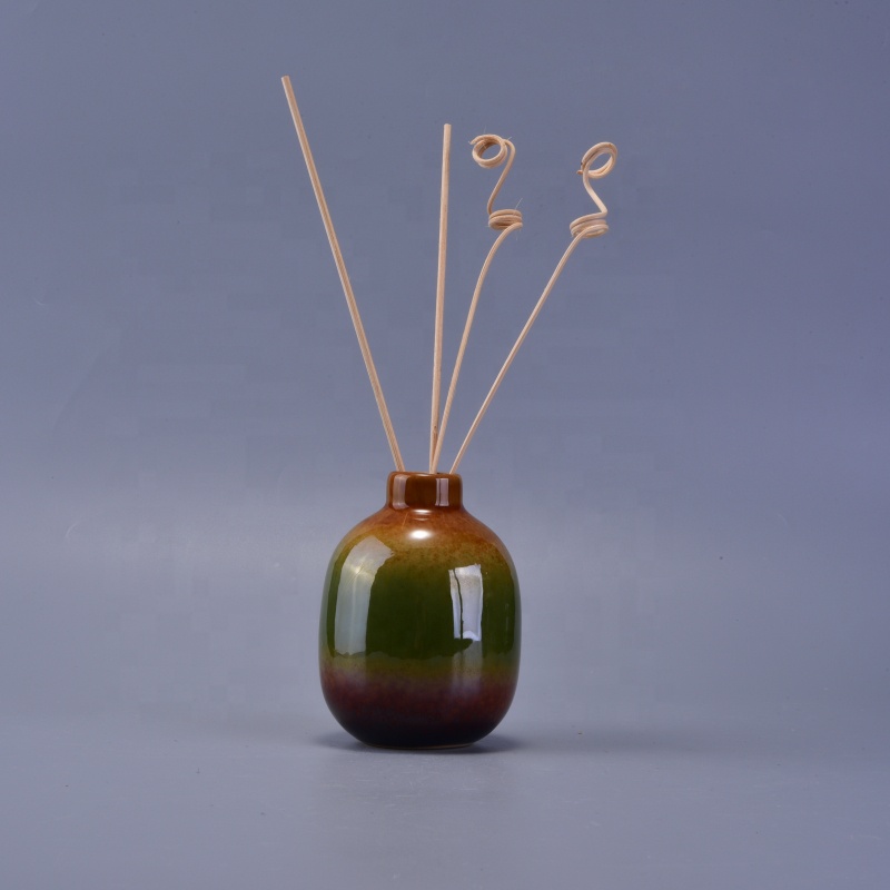 Essential fragrance ceramic oil reed bottle diffuser home decor wholesale