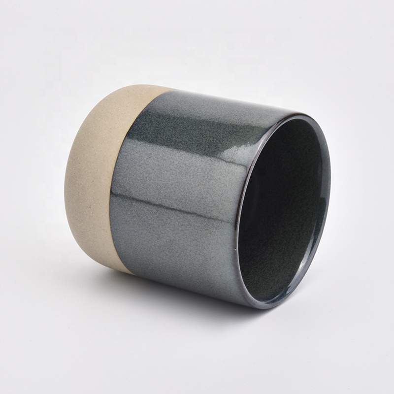 Wholesales brown matte ceramic candle holders