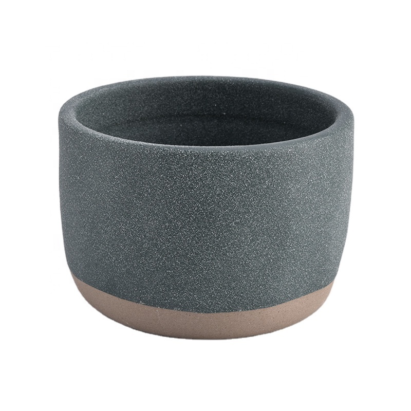 luxury empty ceramic candle jar for candle making matte ceramic candle jar