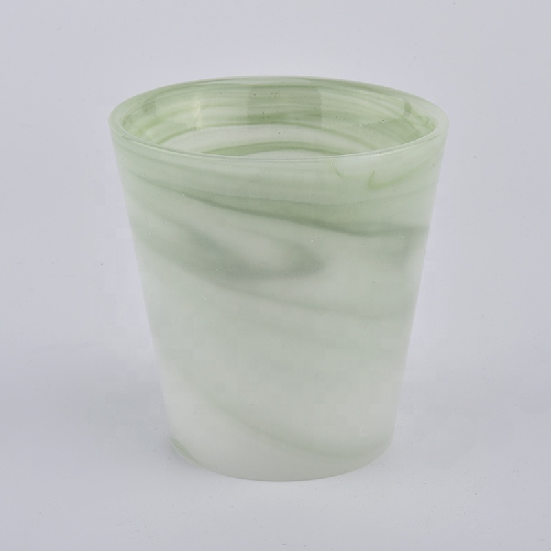 green material melted candle jars empty candle jar with luxury box decorative candle holder
