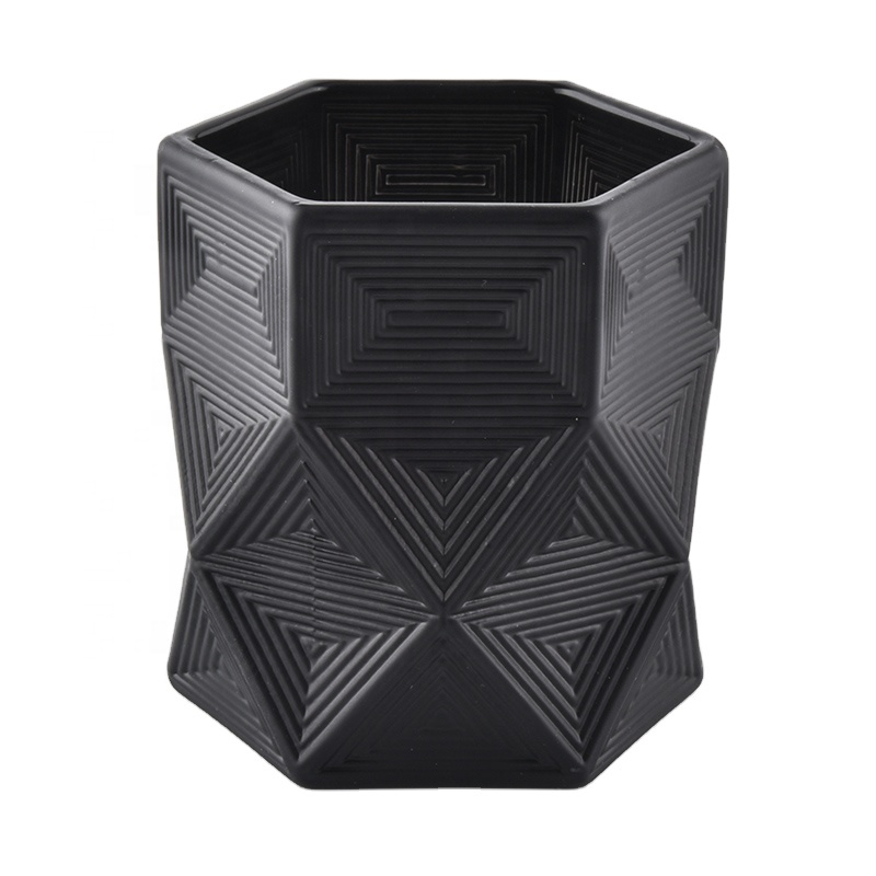 240ML irregular black  glass wholesale glass candle holder for home decoration