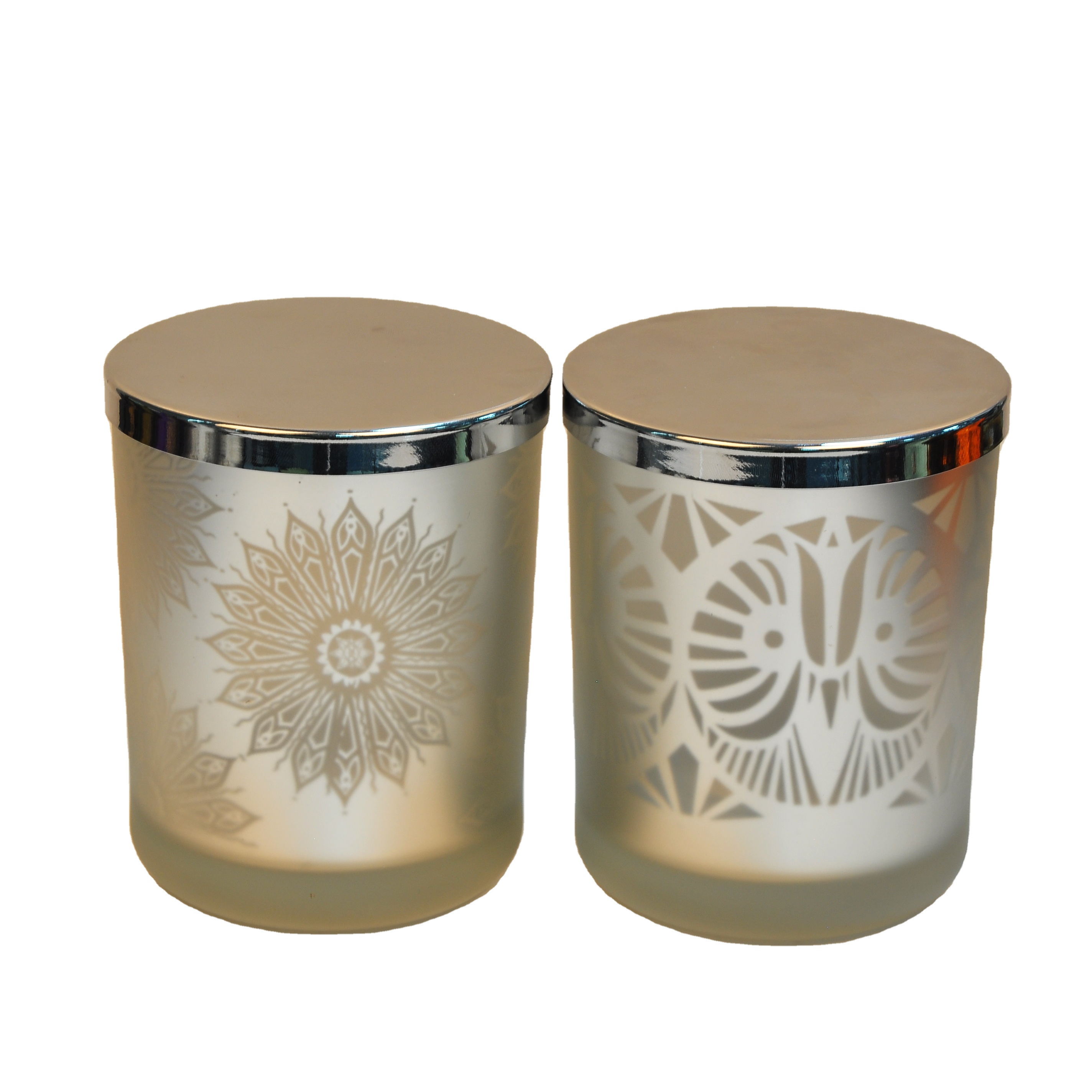 Supplier Chinese luxury mercury empty decorative glass candle holders jar