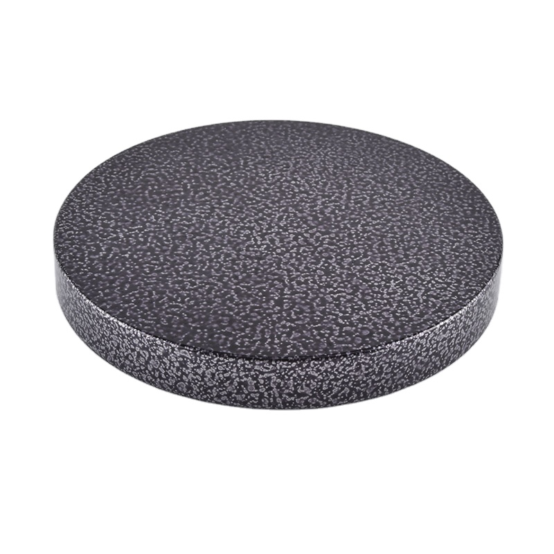 Wholesales round Custom grey metal lid for candle jars