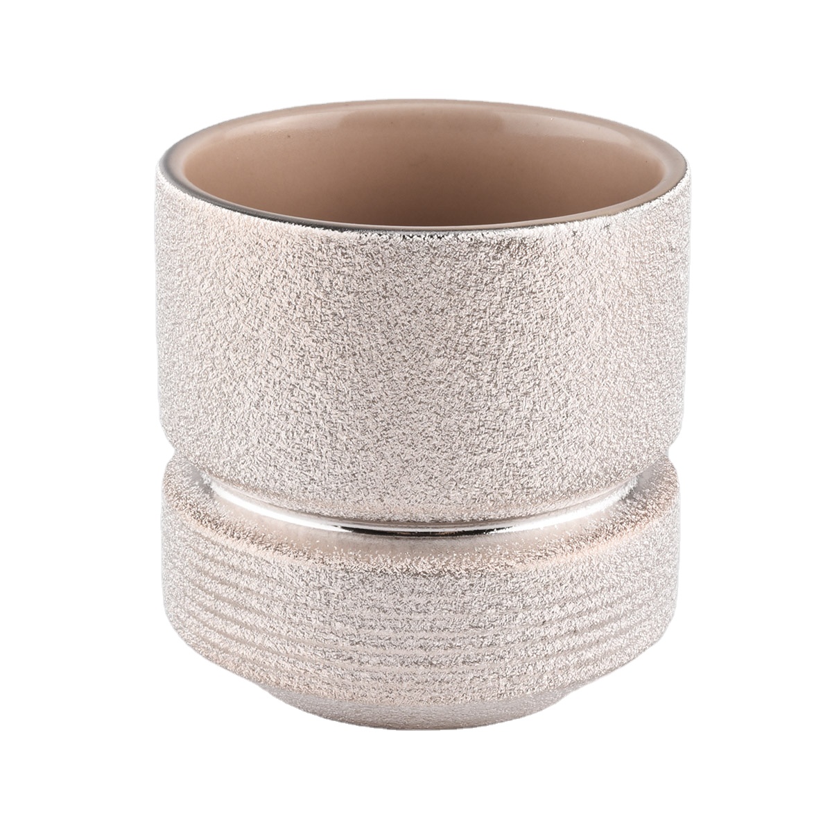 China unique ceramic empty shining candle jars manufacturer