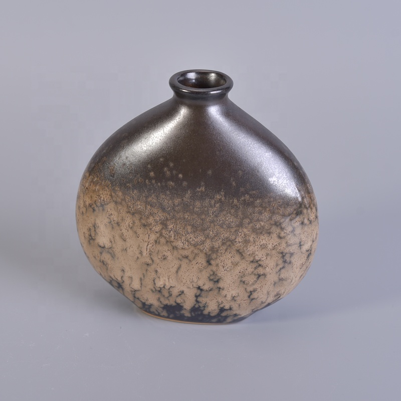 Amber Fragrance essential ceramic car reed diffuser empty bottles