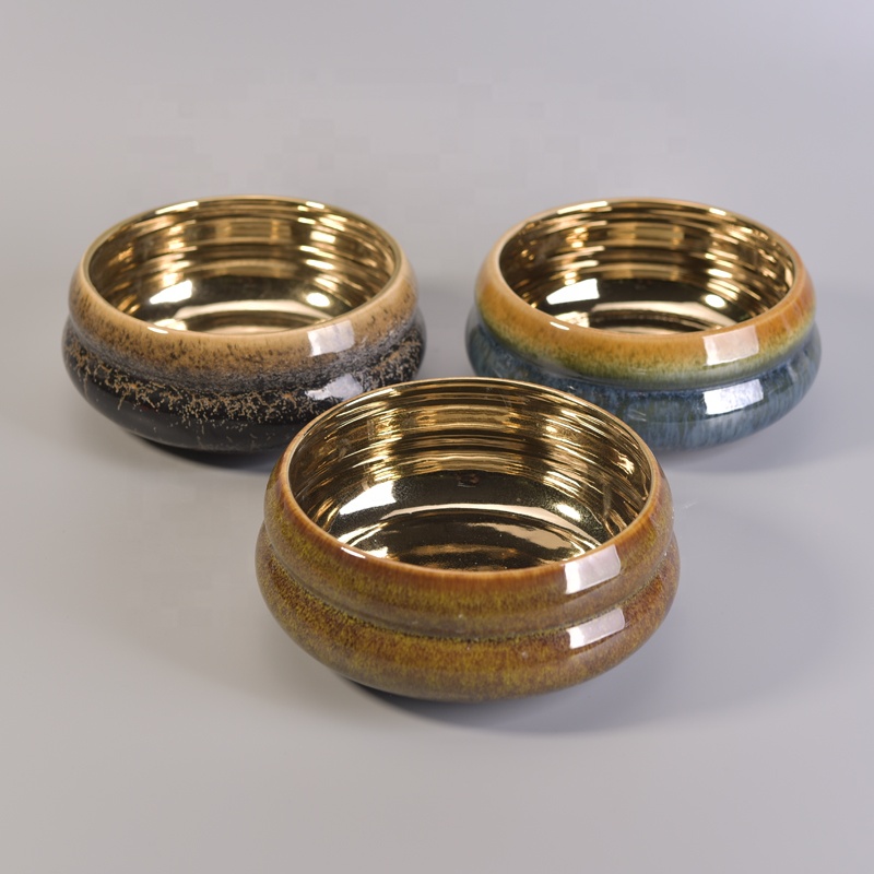 Wholesales chinese custom tea light ceramic candle jars