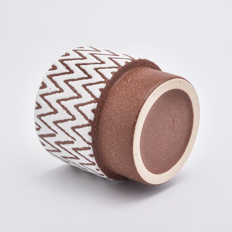 Newly colorful decorative ceramic candle vessel for candle