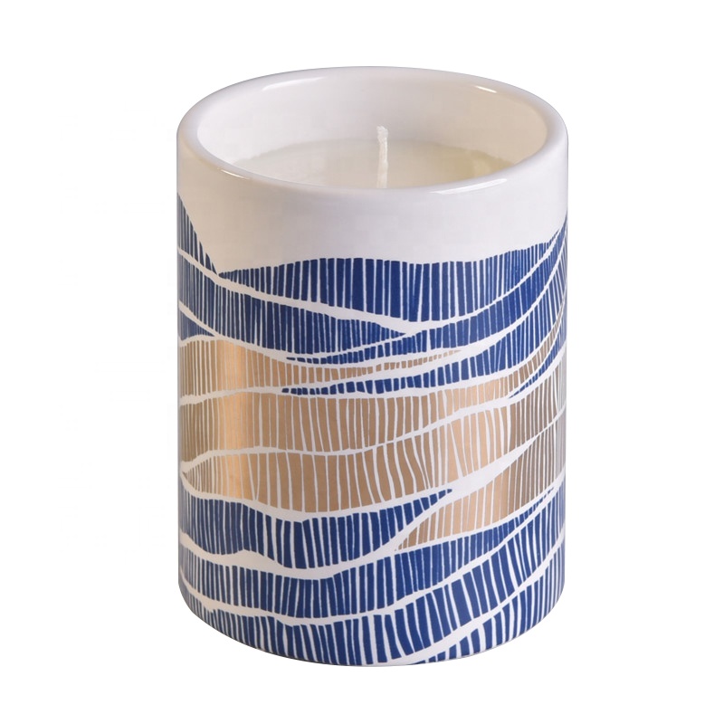 Sunny Glassware design ceramic candle jars for  candle containers wedding decor