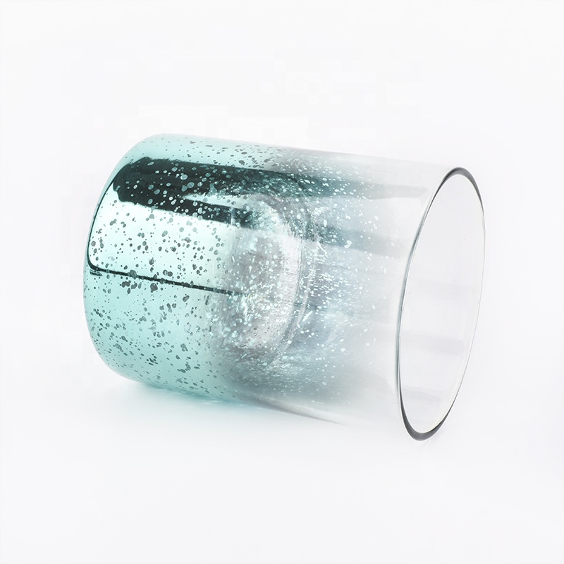 400ml Clear spraying decorative glass candle jars in bulk