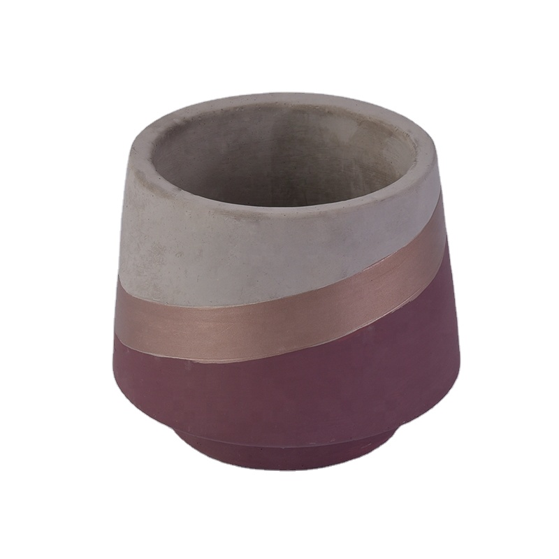 Red polymer clay candle holder concrete candle jar supplier