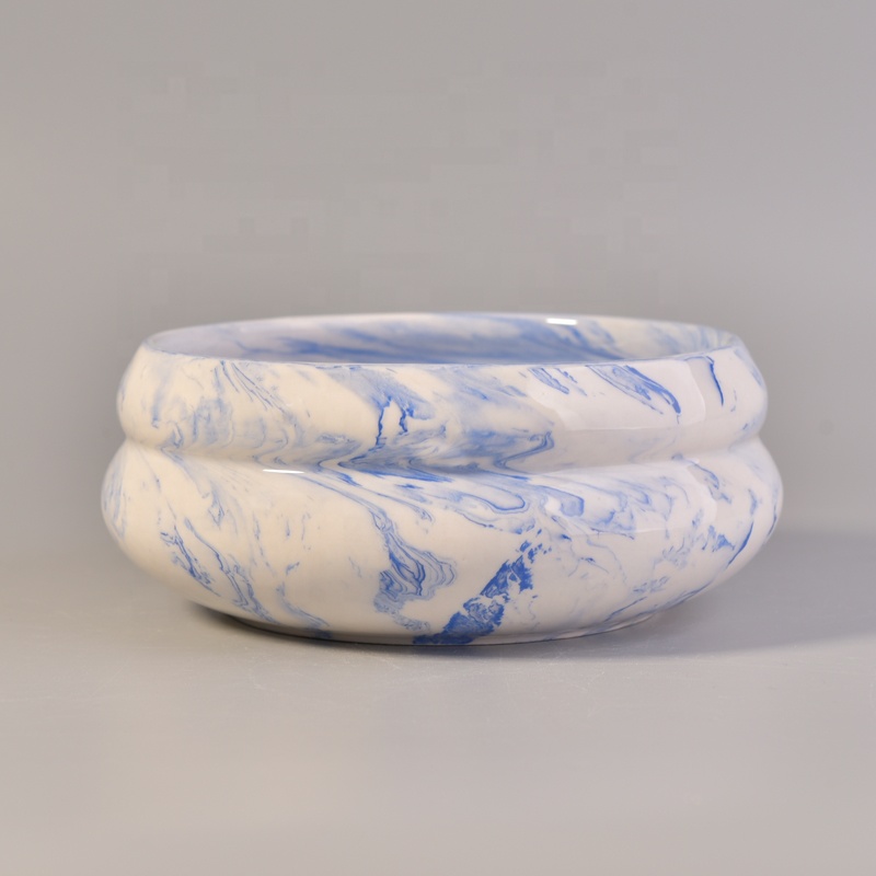 Sunny 26+years brand cooperation luxury 3 wick ceramic candle container