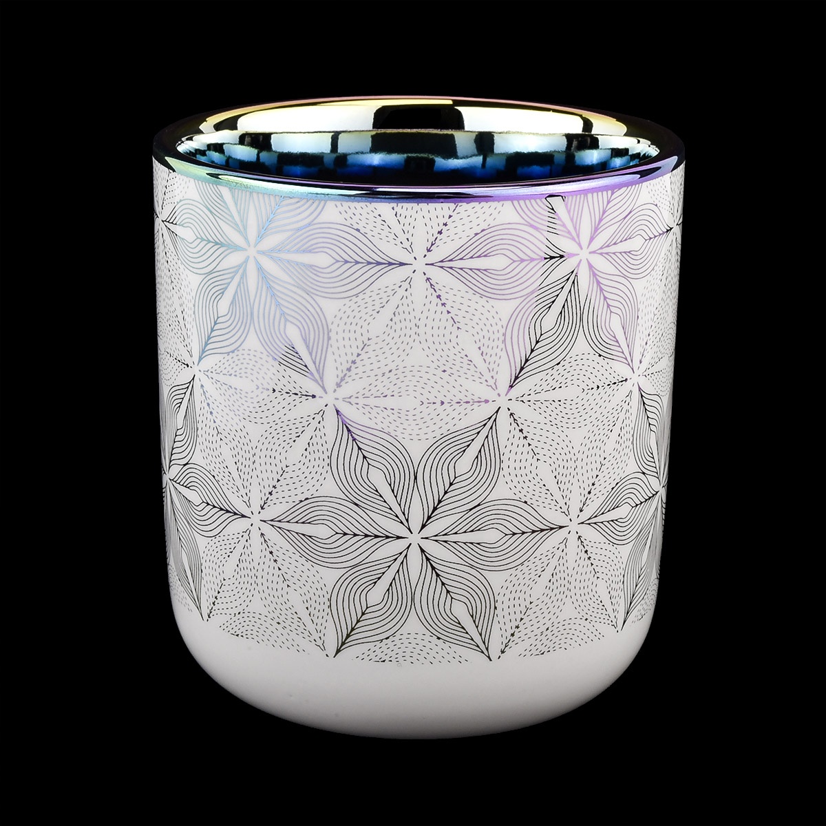 fancy decorative luxury ceramic jar candle container colorful candle jar