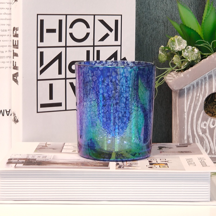 Clear customized candle vessel glass jars for candle making wedding decor in bulk