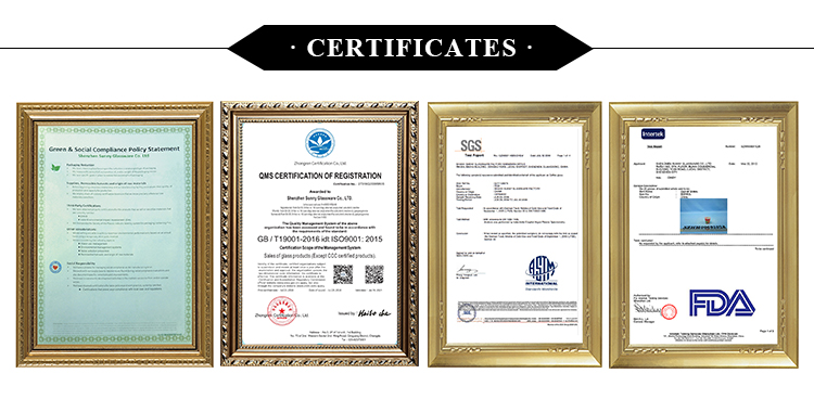 Luxury round glass oil bottle diffuser fragrance aromatherapy double wall home decoration