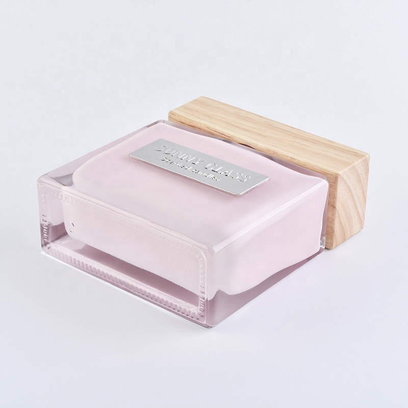 Sunny square pink scented Luxury essential oil reed glass diffuser bottles