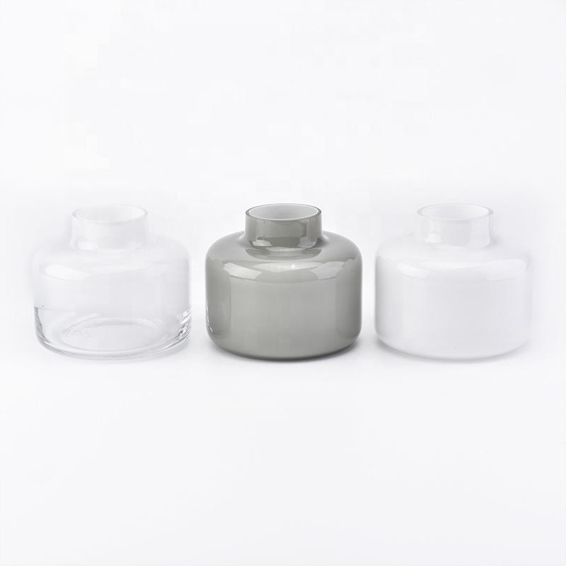 Fragrance mable round ceramic reed aroma diffuser flower bottle Aromatherapy living room decor wholesale