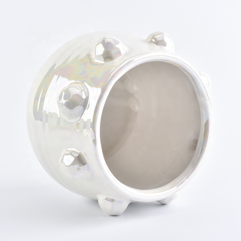 12 oz candle container ceramic handmade candle holder wholesales