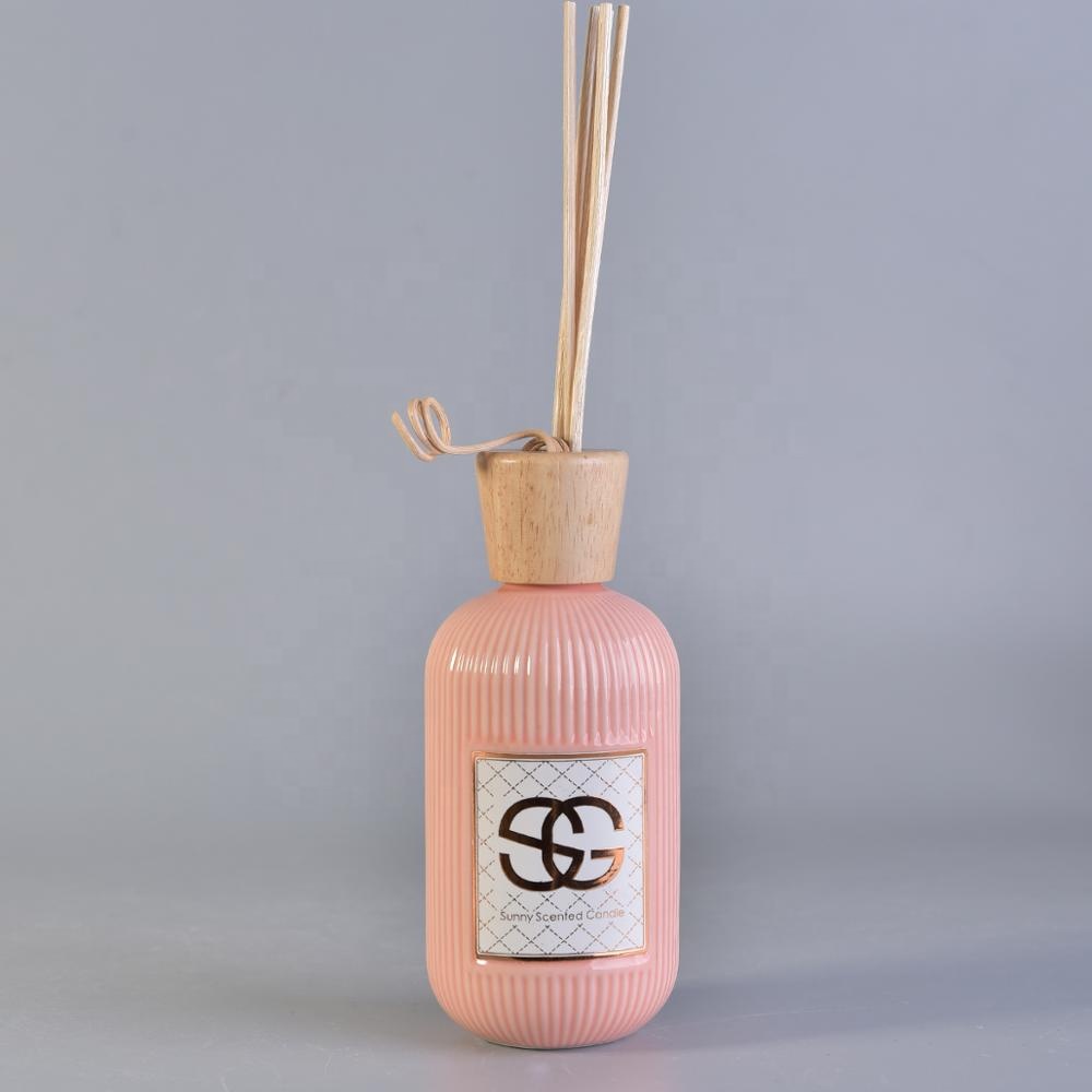 Fragrance ceramic reed aroma diffuser bottle Aromatherapy volatile rod for home decor wholesale