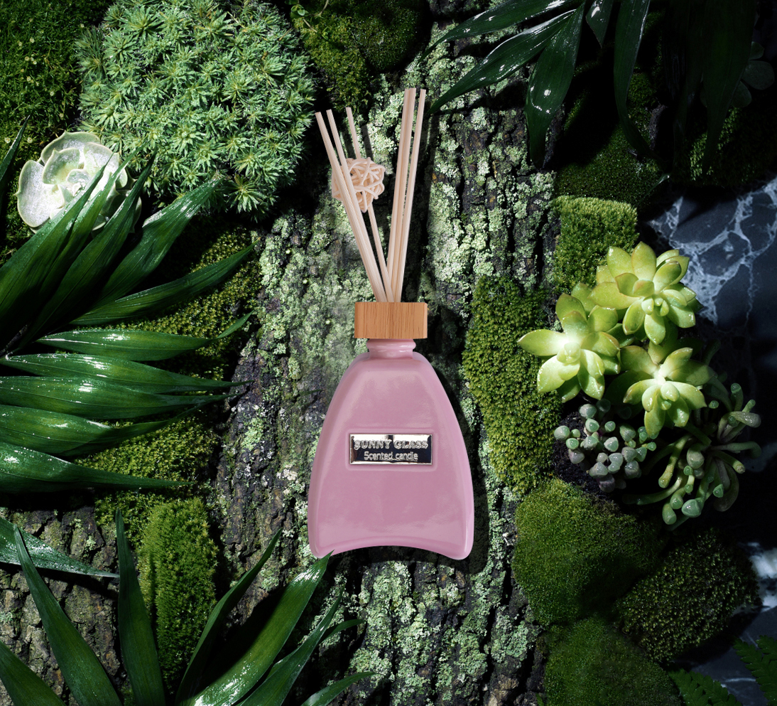 Fragrance ceramic aroma diffuser bottle with reed for home decor wholesale