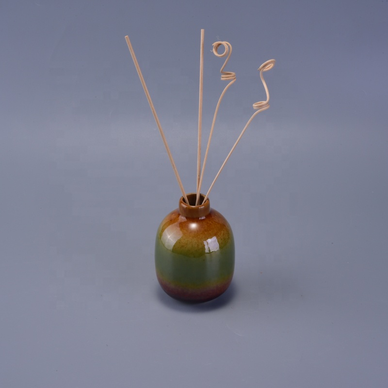 Essential fragrance ceramic oil reed bottle diffuser home decor wholesale