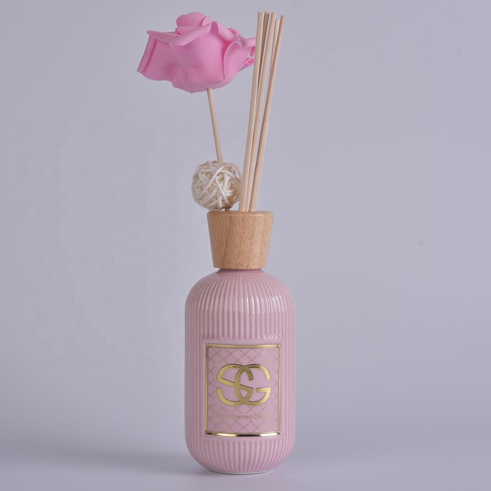 Fragrance ceramic reed aroma diffuser bottle Aromatherapy volatile rod for home decor wholesale