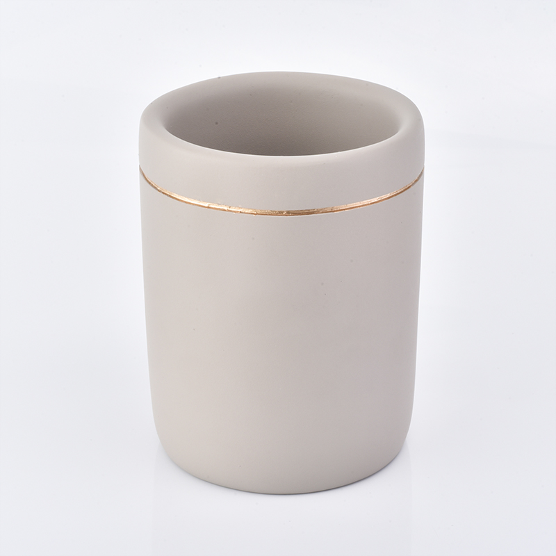4ps Luxury marble concrete bathroom accessories sets toothbrush holder toilet decor