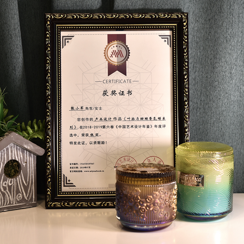 Hot sales wedding crystal candle holder glass for candle making