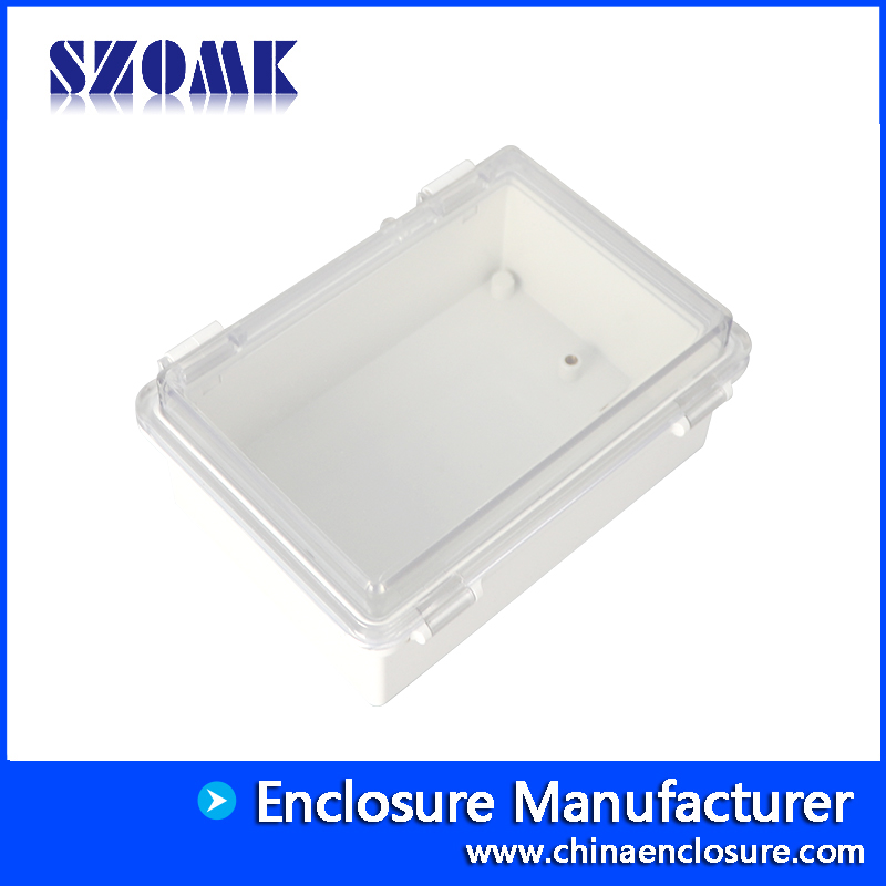 SZOMK couvercle transparent boîtier étanche boîtier d'instrument électronique à charnière boîte en plastique extérieure AK-01-70 170*120*72mm