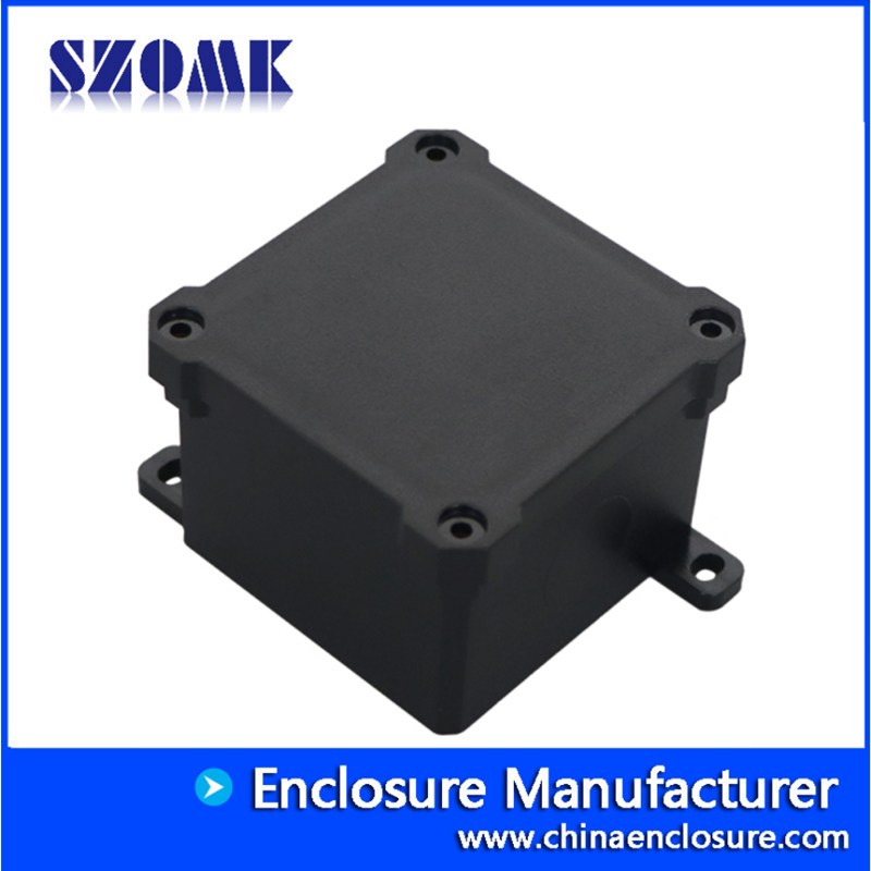 Black IP68 Waterproof Wall Mount Enclosure Junction Box Plastic Instrument Housing for Cable Connection AK-BW-05 62*62*46mm