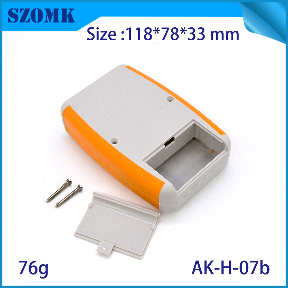 China high quality 118X78X33mm hand held abs plastic with silicon junction case manufacture/AK-H-07b
