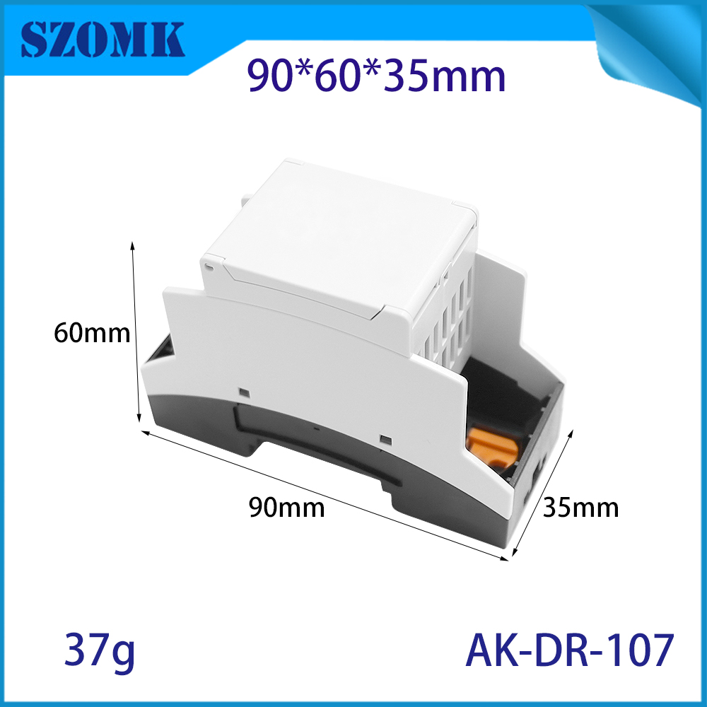 90*60*35MM AK-DR-107 Din Rail Pcb Holder Circuit Breaker Terminal Connector Module Mounting Bracket Din Rail Enclosure