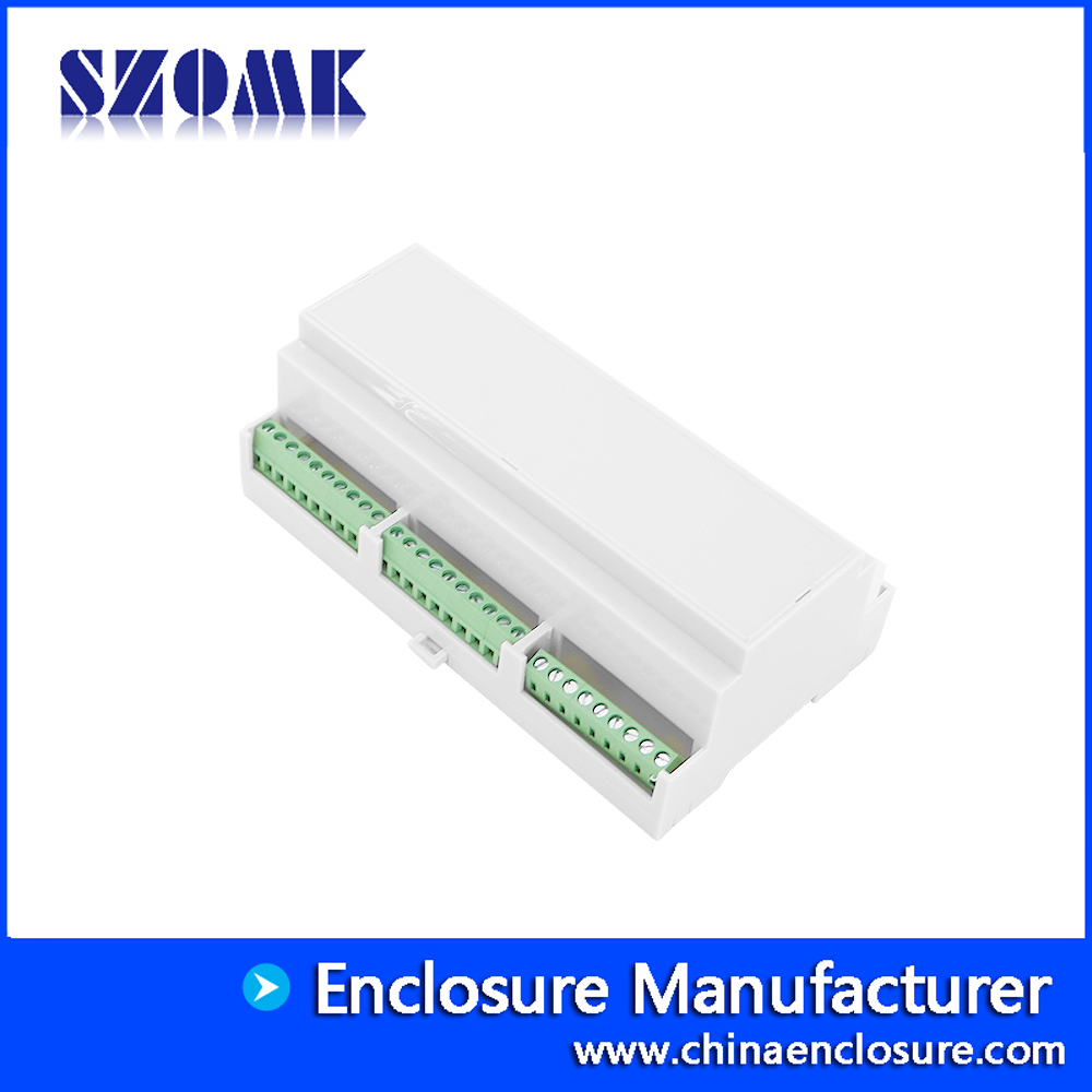 160*90*58MM AK-DR-106 Din Rail Connectors Pc Din Rail Mount Screw Module Adapter Plastic Din Rail Terminal Block Box