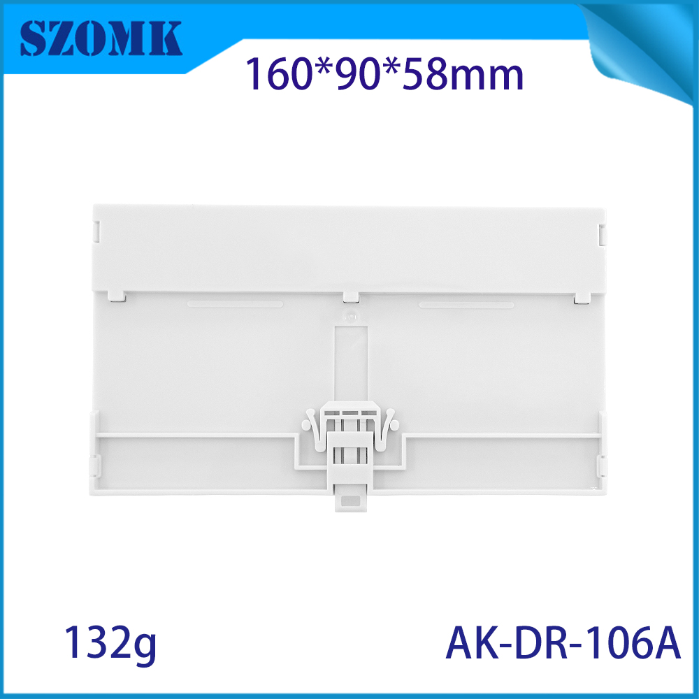 160*90*58MM AK-DR-106 Din Rail Connectors Pc Din Rail Mount Screw Module Adapter Plastic Din Rail Terminal Block Box