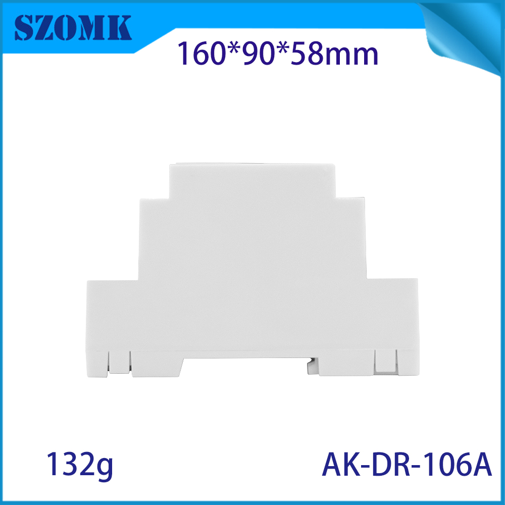 160*90*58MM AK-DR-106 Din Rail Connectors Pc Din Rail Mount Screw Module Adapter Plastic Din Rail Terminal Block Box