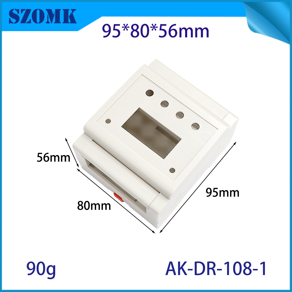 95 * 80 * 56 mm AK-DR-108-1 Boîte de montage de montage de rail DIN PLC Box Box Din Rail Boîte